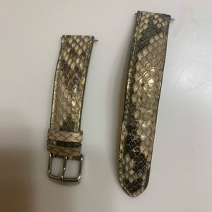 18 mm genuine python Michele watch band